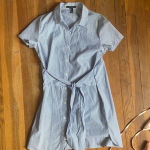 Blue and white striped dress from forever 21.